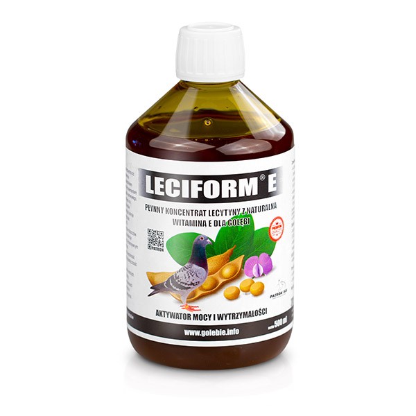 Leciform E lecytyna płynna dla gołębi  500 ml