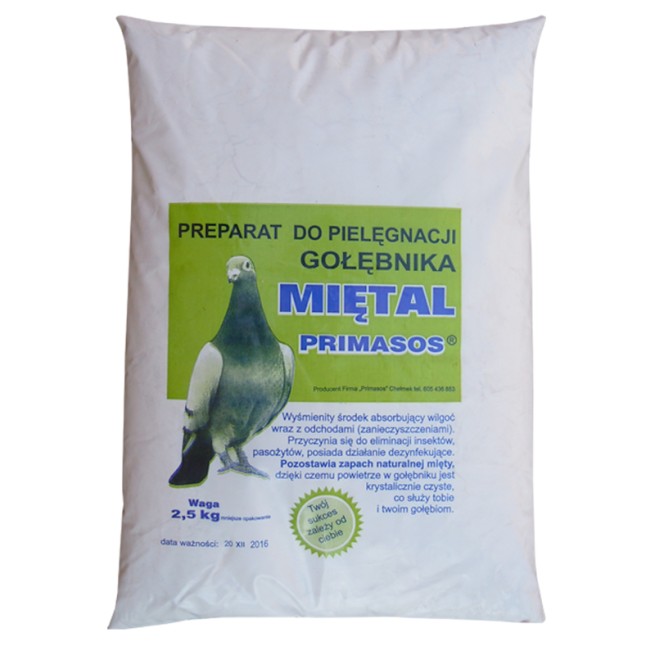 Miętal- pielęgnacja gołębnika 2,5 Kg