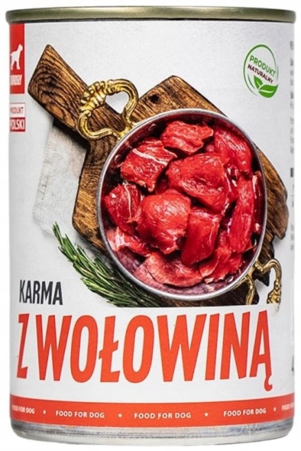 Tuf tuf Karma mokra z wołowiną dla psów 400g (1)