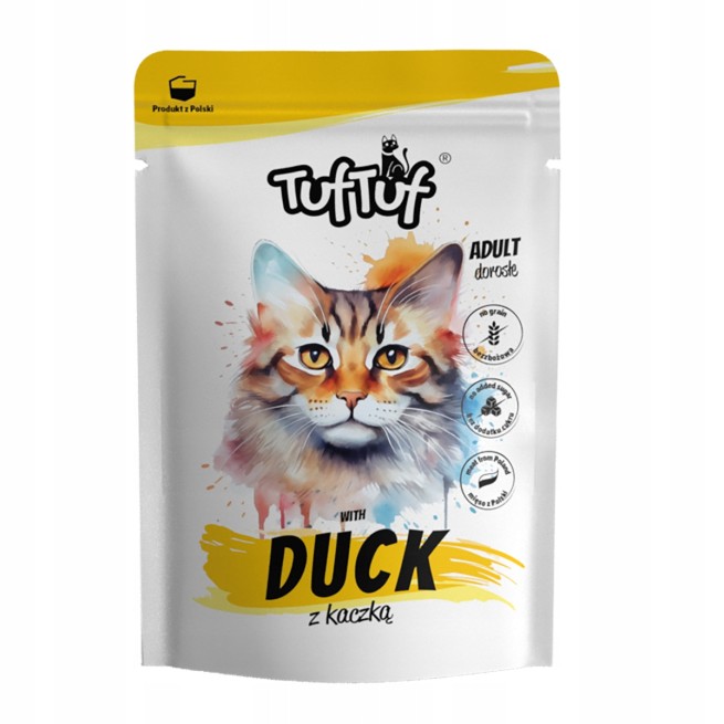 TUF TUF Saszetka mielonka z kaczką dla kota 100g (1)