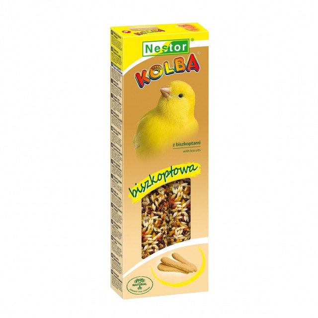 Kolba Classic dla kanarków z biszkoptami Nestor – naturalny przysmak (1)