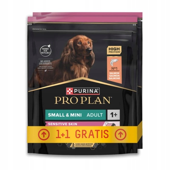 Purina Pro Plan Adult Small Mini Salmon 700g + 700g łosoś (1)