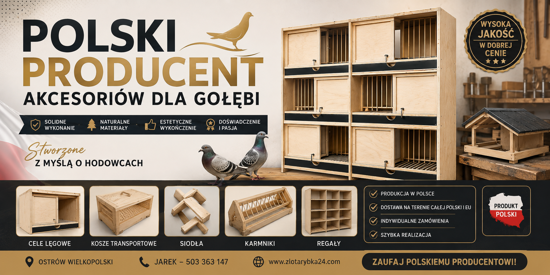 POLSKI PRODUCENT AKCESORIÓW DLA GOŁĘBI