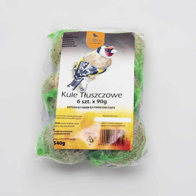 Turdus Kule tłuszczowe dla dzikich ptaków – 6 szt. (1)