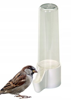 Plastikowe poidełko dla ptaków 3,5x14 cm