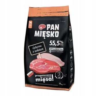 Pan Mięsko Karma dla psa CIELĘCINA Z INDYKIEM 9kg