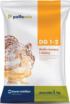 Witaminy dla drobiu rosnącego Polfamix DG 12 1kg