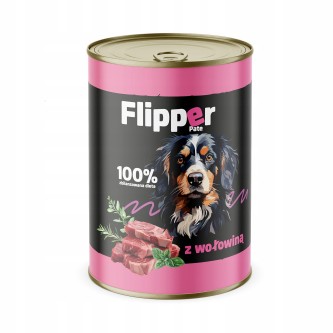 Obrazek dla: Flipper Pate Mokra karma dla psa Wołowina 400g