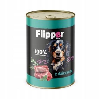 Obrazek dla: Flipper Pate Mokra karma dla psa Dziczyzna 400g
