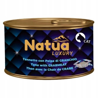 Obrazek dla: MOKRA KARMA DLA KOTA Natua Luxury – Tonnetto (tuńczyk) z polpą z kraba, 85 g