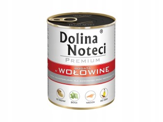 Obrazek dla: Mokra karma dla psa Dolina Noteci Premium bogata w wołowinę puszka 800 g