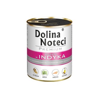 Obrazek dla: Mokra karma dla psa Dolina Noteci Premium bogata w indyka puszka 800 g