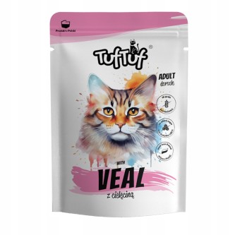 Obrazek dla: TUF TUF Saszetka mielonka z cielęciną dla kota