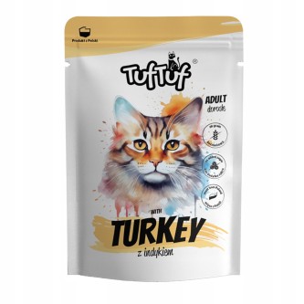 Obrazek dla: TUF TUF Saszetka mielonka z indykiem dla kota 100g