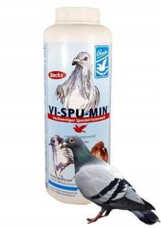 Obrazek dla: Backs ViSpuMin to wysokiej jakości kompleks witamin przeznaczony dla gołębi. Wspiera odporność, prawidłowy metabolizm oraz utrzymanie dobrej kondycji w okresie lotów i rozpłodu.