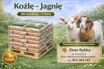 Obrazek dla: Farmer KoźlęJagnię  Mieszanka paszowa uzupełniająca 1 tona  Przesyłka gratis!