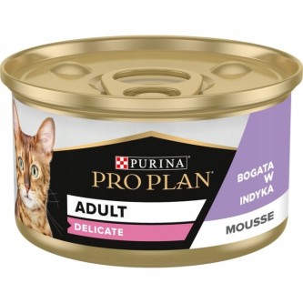 Obrazek dla: PRO PLAN Delicate mokra karma dla kota indyk 85g